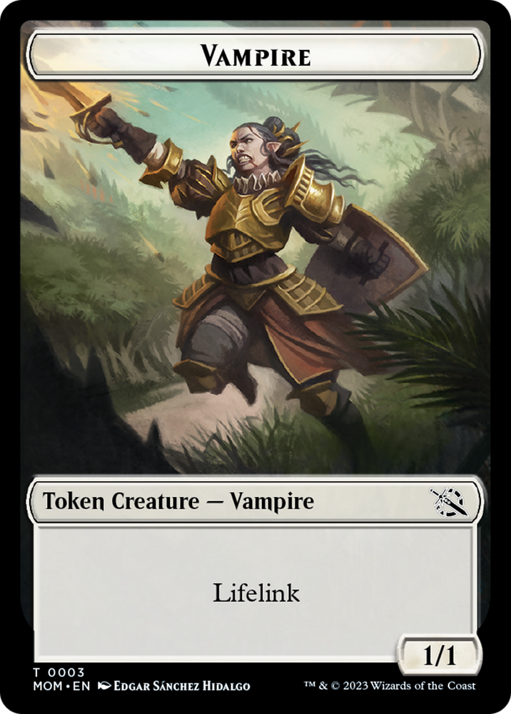 Elemental (9) // Vampire Double-Sided Token [March of the Machine Tokens] Magic: The Gathering