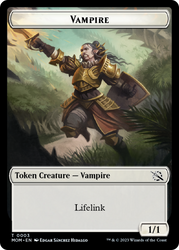 Treasure (20) // Vampire Double-Sided Token [March of the Machine Tokens] Magic: The Gathering