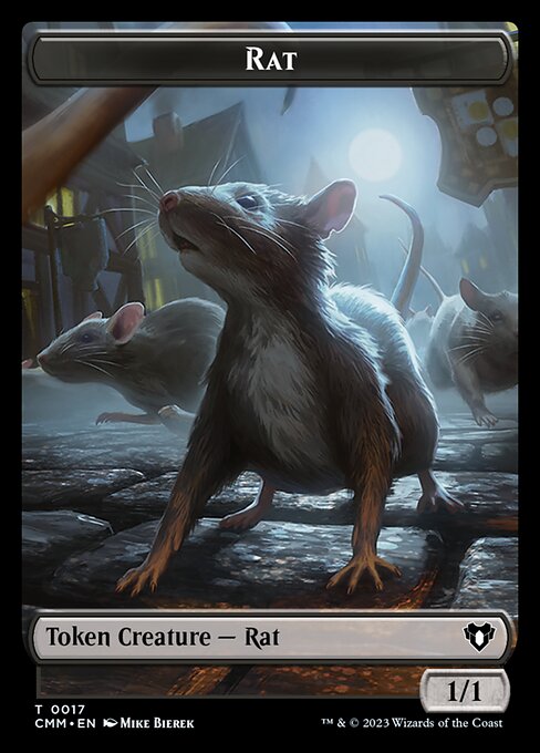 City's Blessing // Rat Double-Sided Token [Commander Masters Tokens] Magic: The Gathering