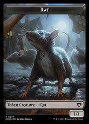 City's Blessing // Rat Double-Sided Token [Commander Masters Tokens] Magic: The Gathering