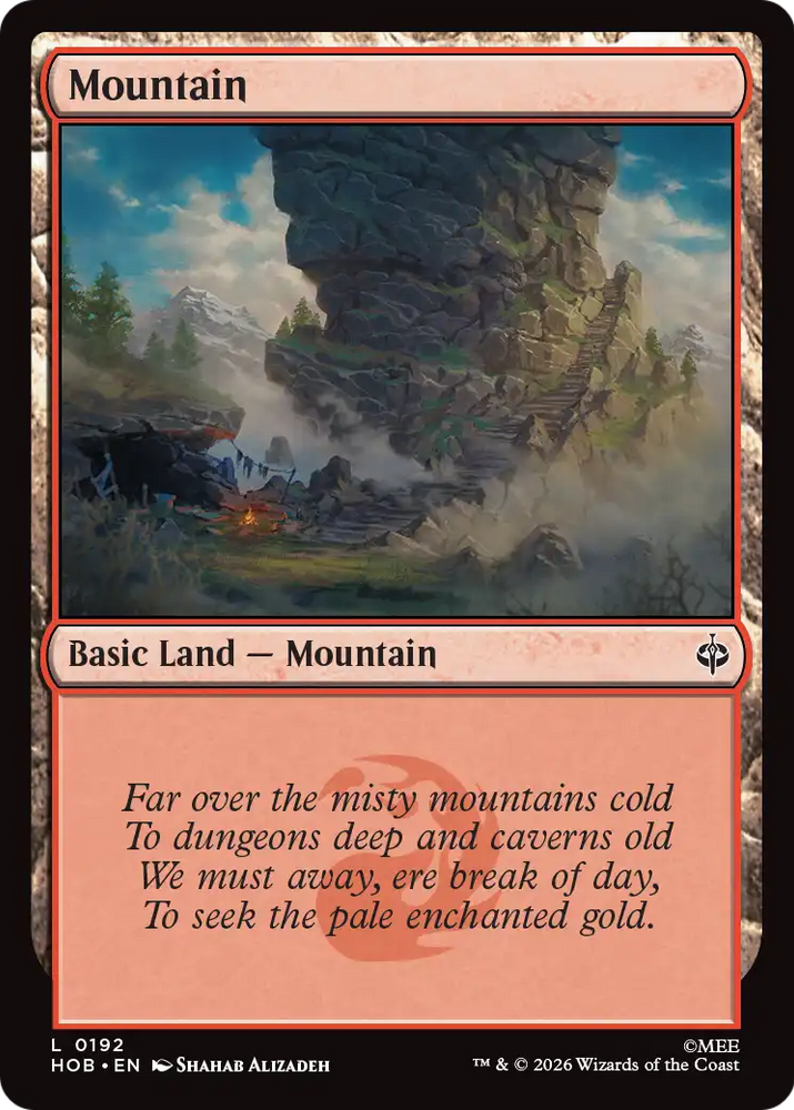 Mountain (0192) [The Hobbit] Magic: The Gathering