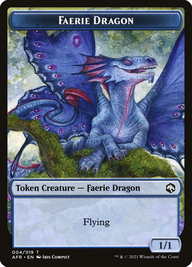 Devil // Faerie Dragon Double-Sided Token [Dungeons & Dragons: Adventures in the Forgotten Realms Tokens] Magic: The Gathering