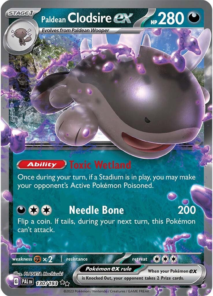 Paldean Clodsire ex (130/193) [Scarlet & Violet: Paldea Evolved] Pokémon
