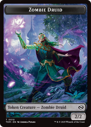 Insect (0022) // Zombie Druid Double-Sided Token [Tarkir: Dragonstorm Commander Tokens] Magic: The Gathering