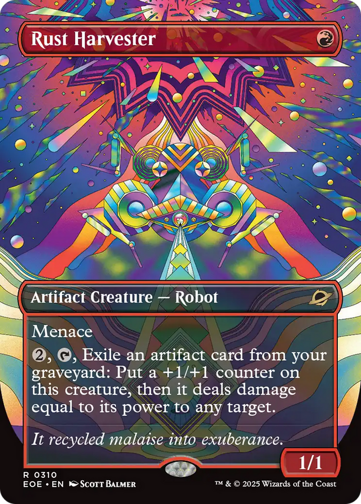 Rust Harvester (Borderless) [Edge of Eternities] Magic: The Gathering