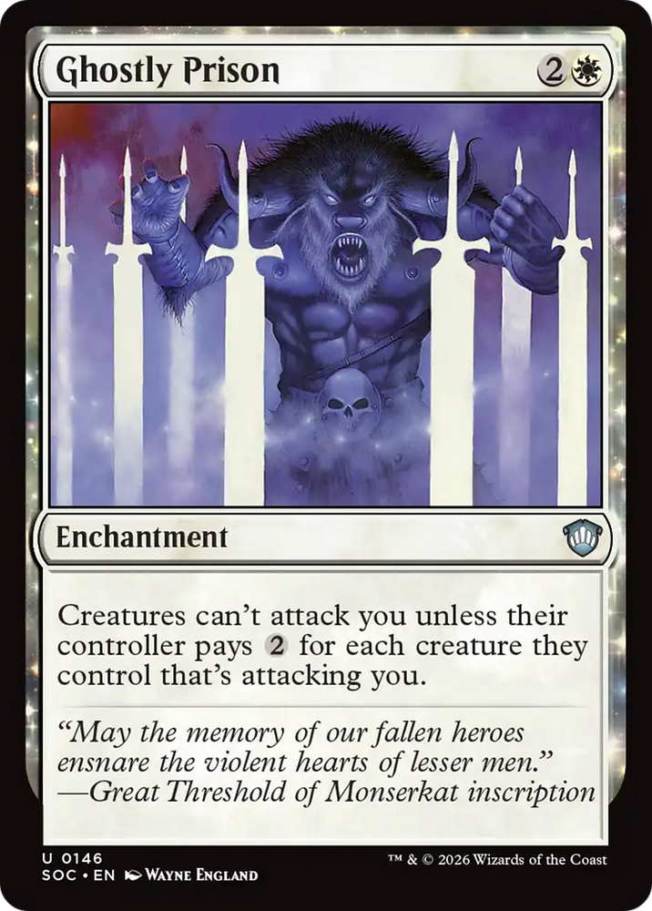Ghostly Prison [Secrets of Strixhaven Commander] Magic: The Gathering