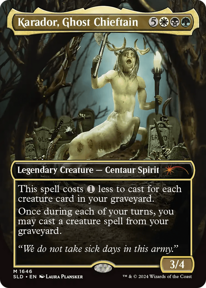 Karador, Ghost Chieftain (Rainbow Foil) [Secret Lair Drop Series] Magic: The Gathering