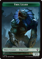 Food // Frog Lizard Double-Sided Token [Secrets of Strixhaven Commander Tokens] Magic: The Gathering