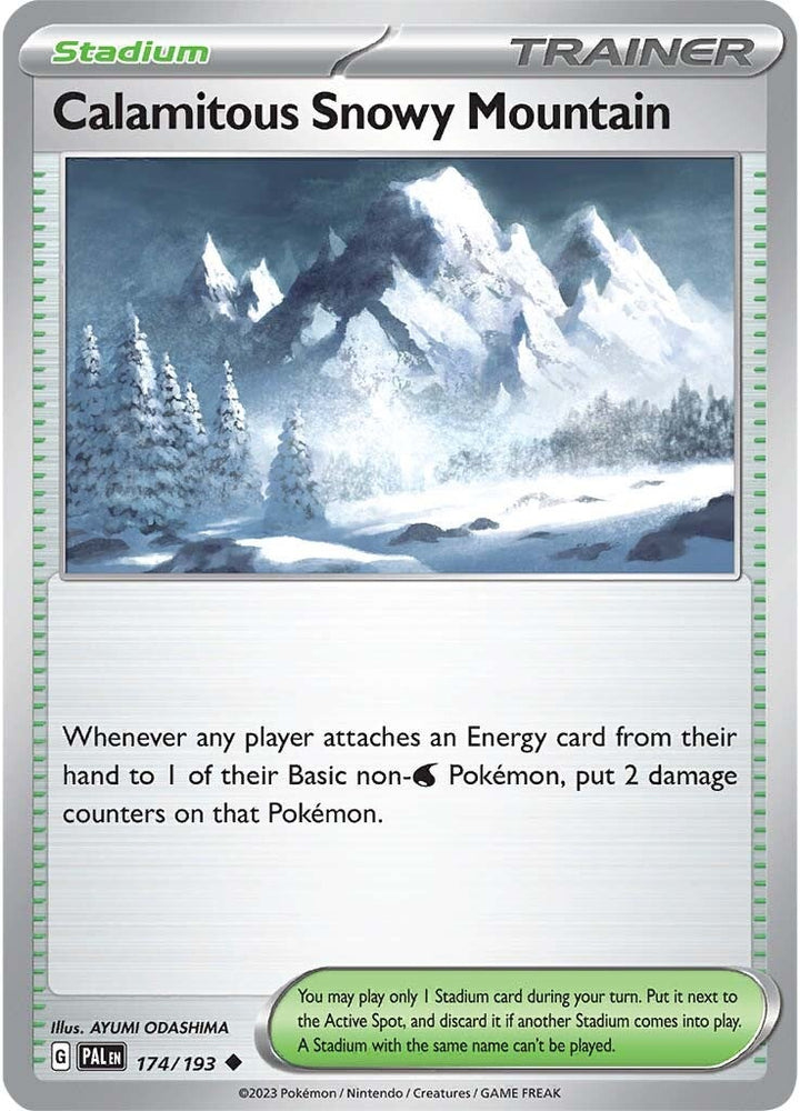 Calamitous Snowy Mountain (174/193) [Scarlet & Violet: Paldea Evolved] Pokémon