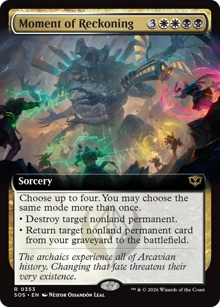 Moment of Reckoning (Extended Art) [Secrets of Strixhaven] Magic: The Gathering