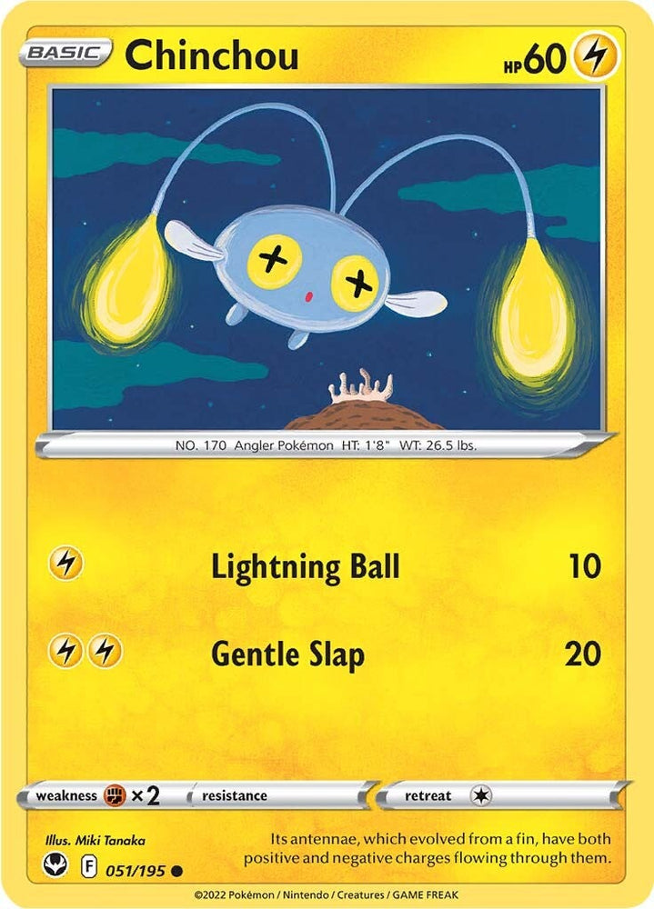 Chinchou (051/195) [Sword & Shield: Silver Tempest] Pokémon