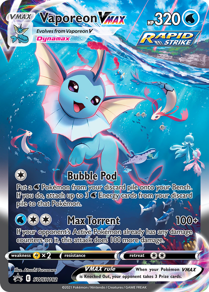 Vaporeon VMAX (SWSH182) (Jumbo Card) [Sword & Shield: Black Star Promos] Pokémon