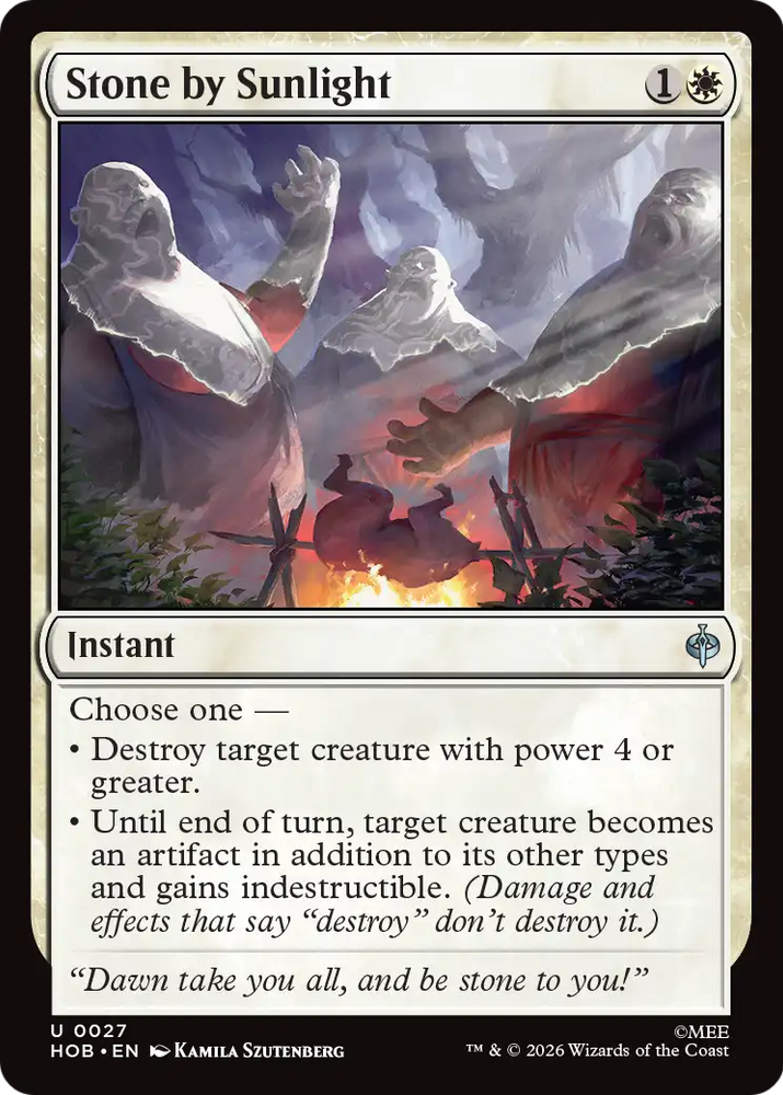 Stone by Sunlight [The Hobbit] Magic: The Gathering