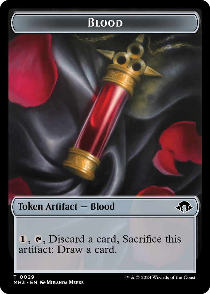 Blood // Energy Reserve Double-Sided Token [Modern Horizons 3 Tokens] Magic: The Gathering