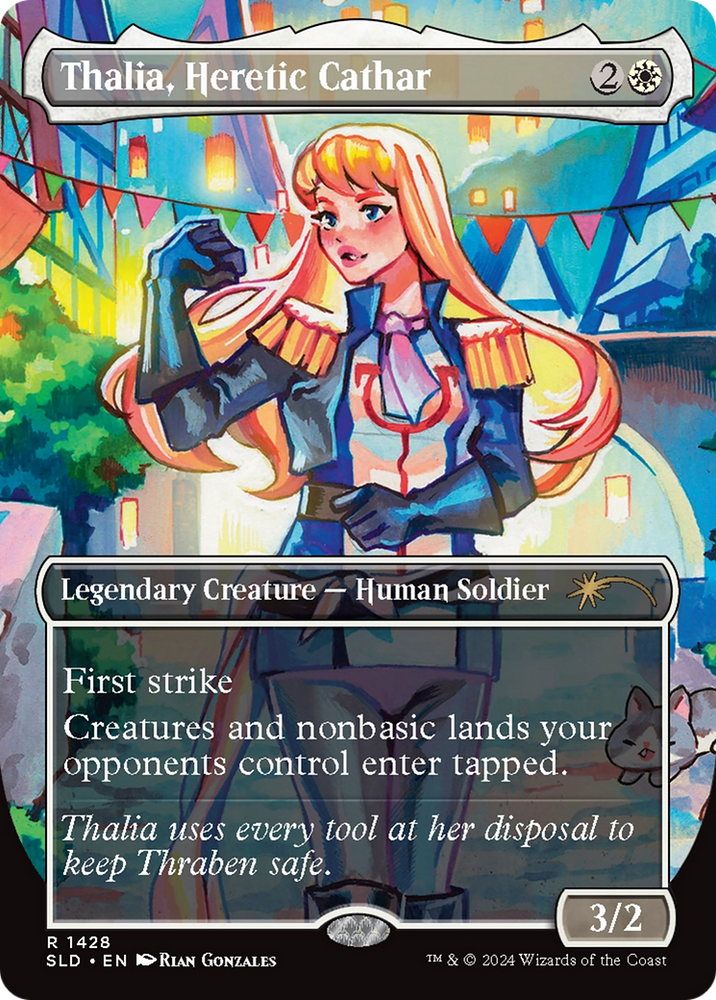Thalia, Heretic Cathar (Rainbow Foil) [Secret Lair Drop Series] Magic: The Gathering