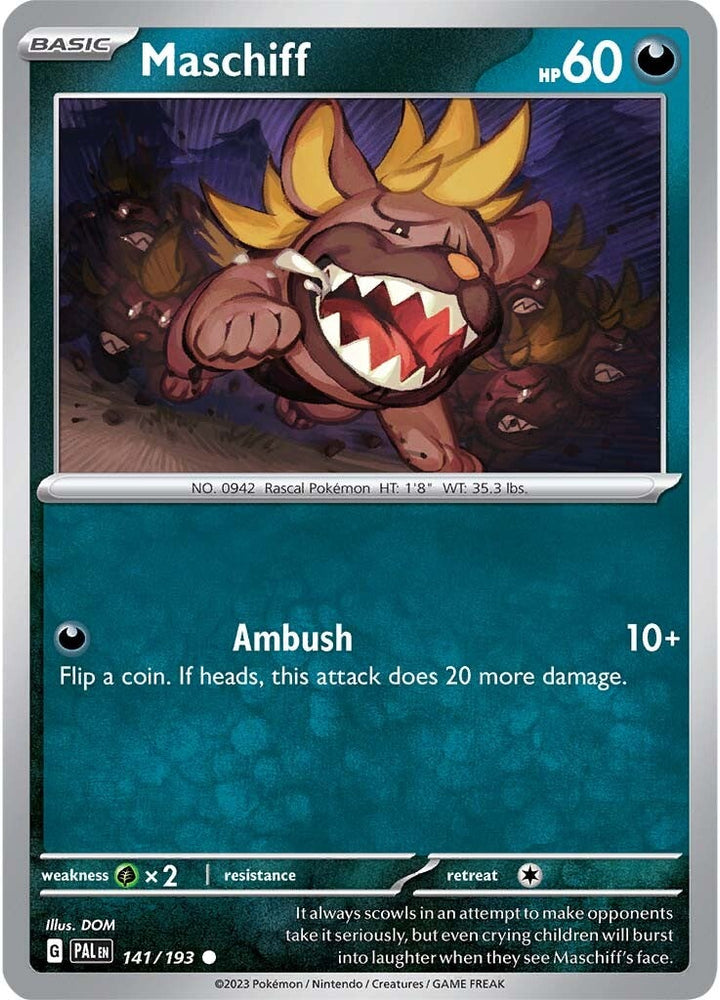 Maschiff (141/193) [Scarlet & Violet: Paldea Evolved] Pokémon