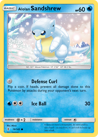 Alolan Sandshrew (19/145) [Sun & Moon: Guardians Rising] Pokémon