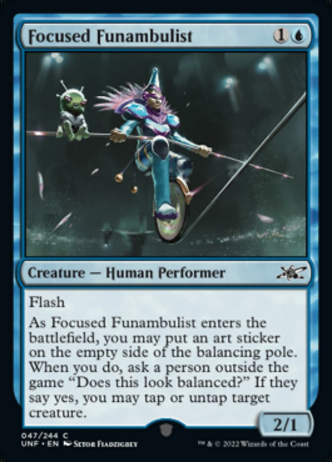 Focused Funambulist [Unfinity] Magic: The Gathering