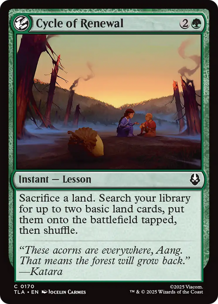 Cycle of Renewal [Avatar: The Last Airbender] Magic: The Gathering