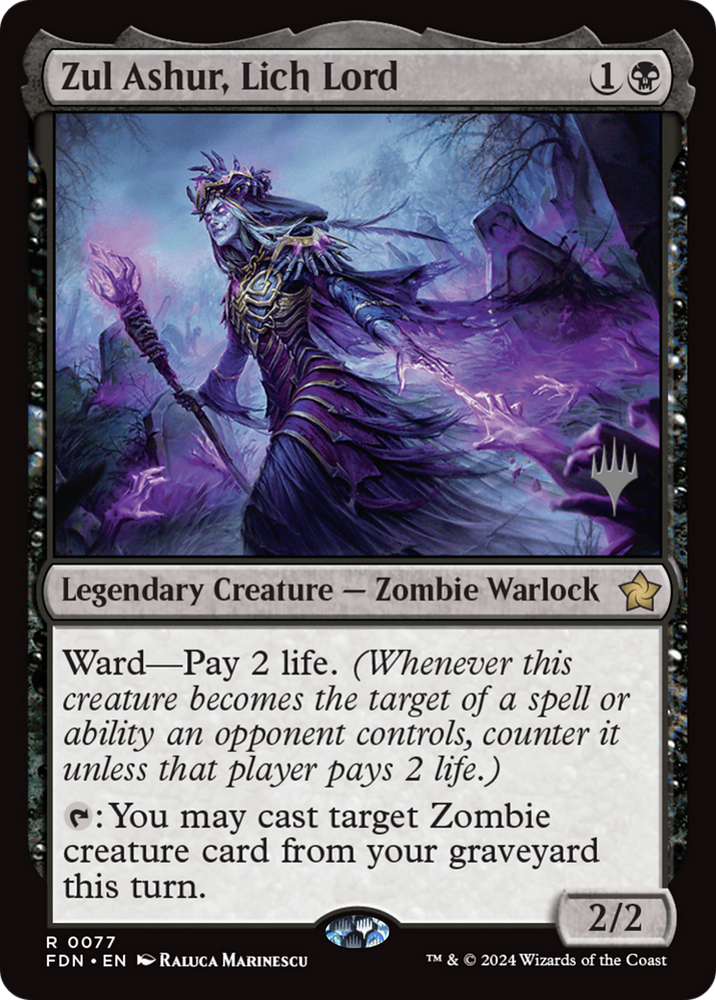 Zul Ashur, Lich Lord [Lorwyn Eclipsed Promos] Magic: The Gathering