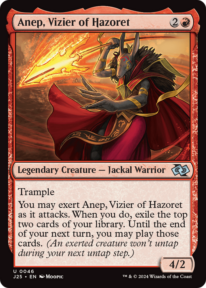 Anep, Vizier of Hazoret (Anime) [Foundations Jumpstart] Magic: The Gathering