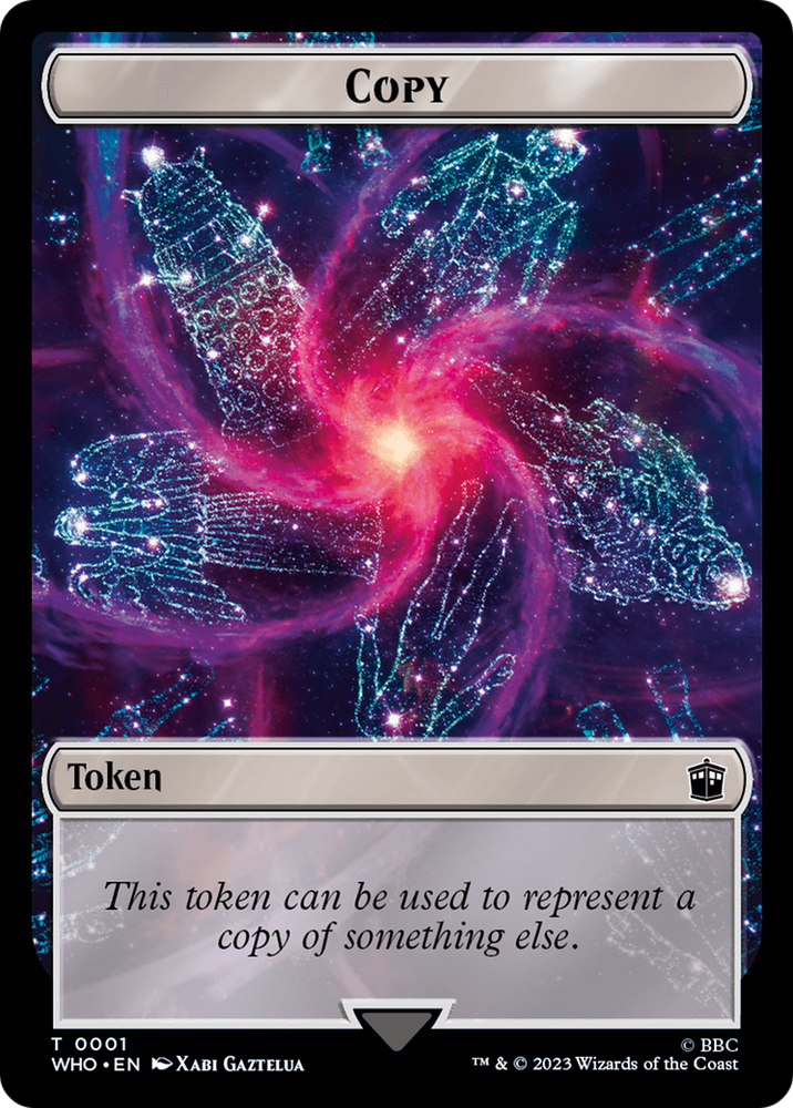 Copy // Alien Insect Double-Sided Token [Doctor Who Tokens] Magic: The Gathering