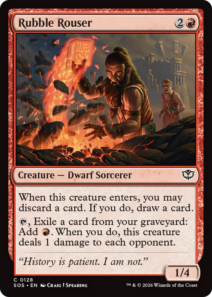 Rubble Rouser [Secrets of Strixhaven] Magic: The Gathering
