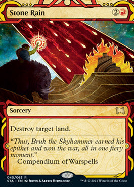 Stone Rain (Foil Etched) [Strixhaven: Mystical Archive] Magic: The Gathering