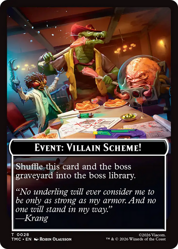 Event: Villain Scheme! [Teenage Mutant Ninja Turtles Commander Tokens] Magic: The Gathering