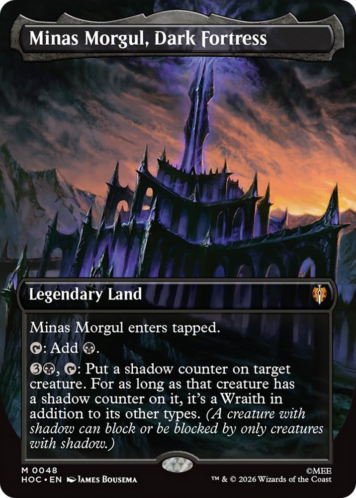 Minas Morgul, Dark Fortress (Borderless) [The Hobbit: Eternal-Legal] Magic: The Gathering