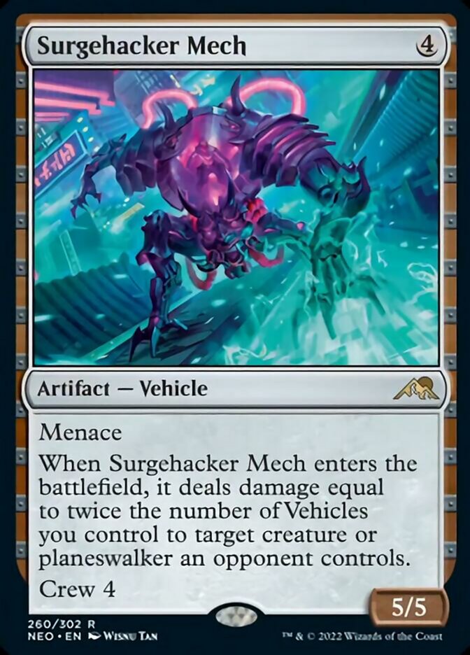 Surgehacker Mech [Kamigawa: Neon Dynasty] Magic: The Gathering