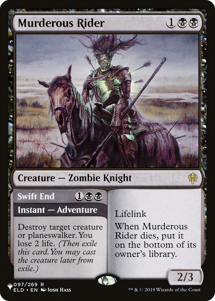 Murderous Rider [The List] Magic: The Gathering