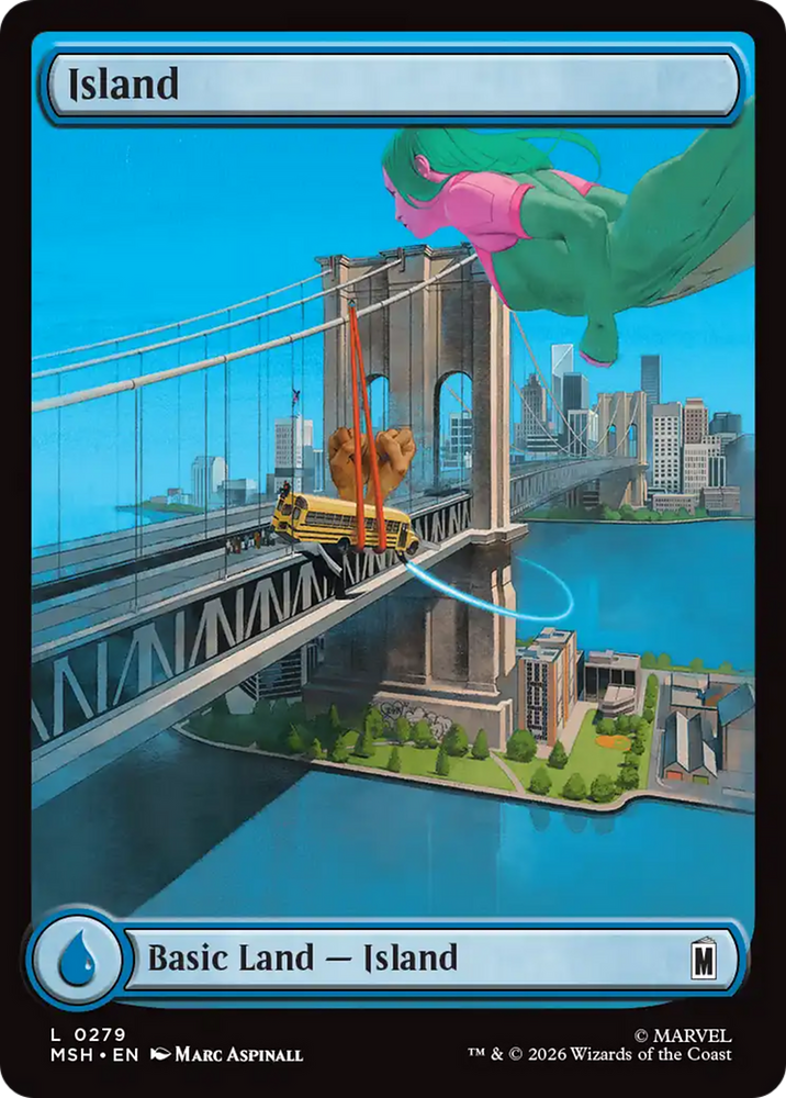 Island (0279) [Marvel Super Heroes] Magic: The Gathering