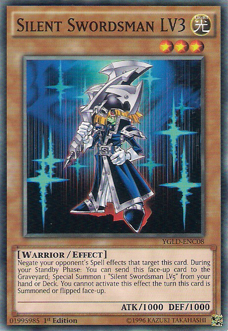 Silent Swordsman LV3 [YGLD-ENC08] Common Yu-Gi-Oh!