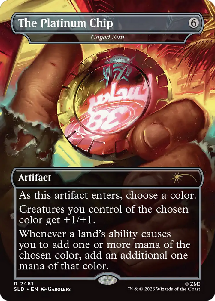 The Platinum Chip - Caged Sun [Secret Lair Drop Series] Magic: The Gathering