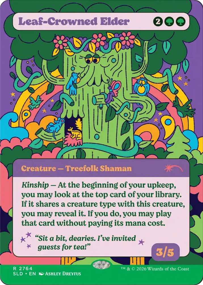 Leaf-Crowned Elder [Secret Lair Drop Series] Magic: The Gathering