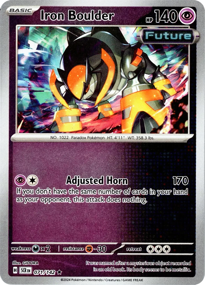Iron Boulder (071/142) [Scarlet & Violet: Stellar Crown] Pokémon