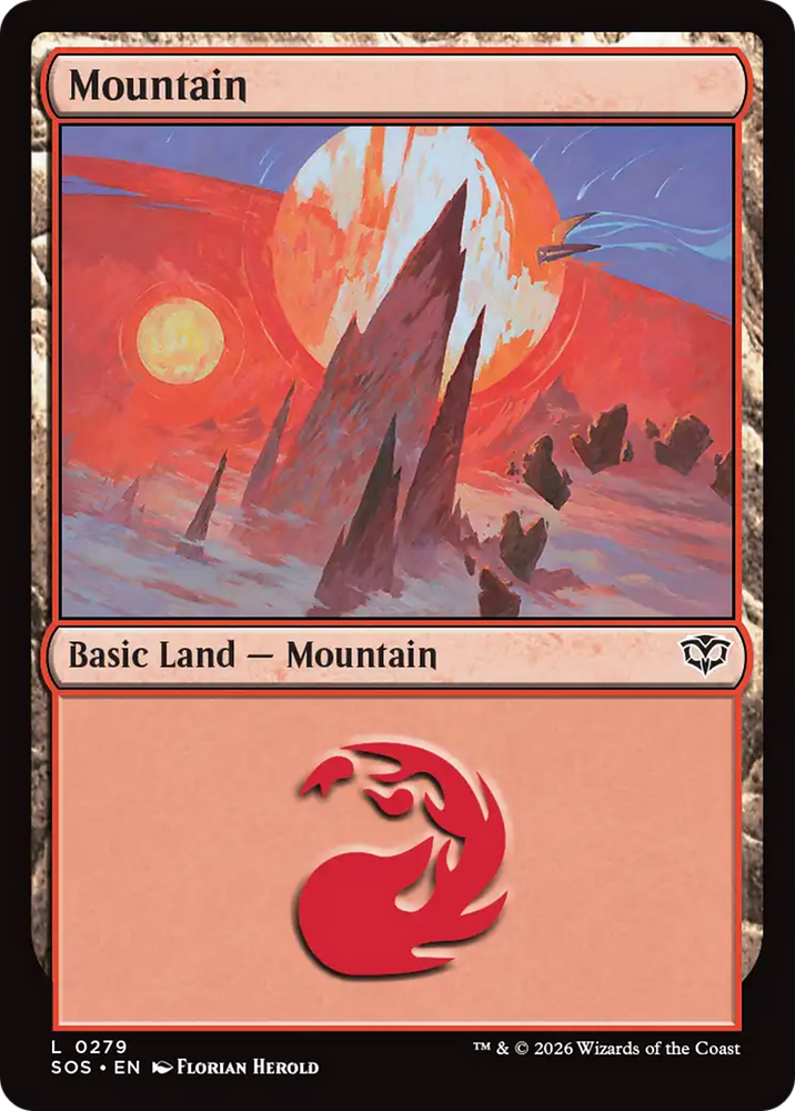 Mountain (0279) [Secrets of Strixhaven] Magic: The Gathering