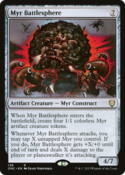 Myr Battlesphere [Phyrexia: All Will Be One Commander] Magic: The Gathering