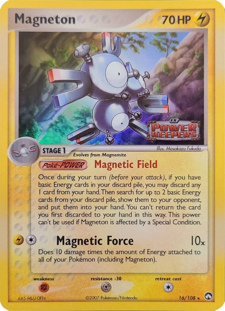 Magneton (16/108) (Stamped) [EX: Power Keepers] Pokémon