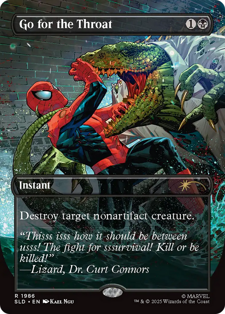 Go for the Throat (Rainbow Foil) [Secret Lair Drop Series] Magic: The Gathering