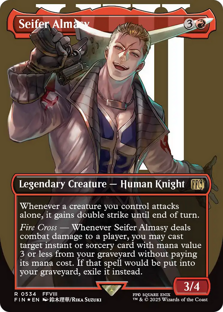 Seifer Almasy (Borderless) (Surge Foil) [FINAL FANTASY] Magic: The Gathering