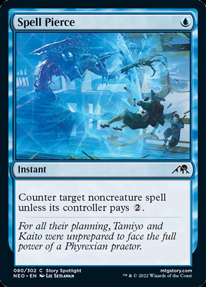 Spell Pierce [Kamigawa: Neon Dynasty] Magic: The Gathering