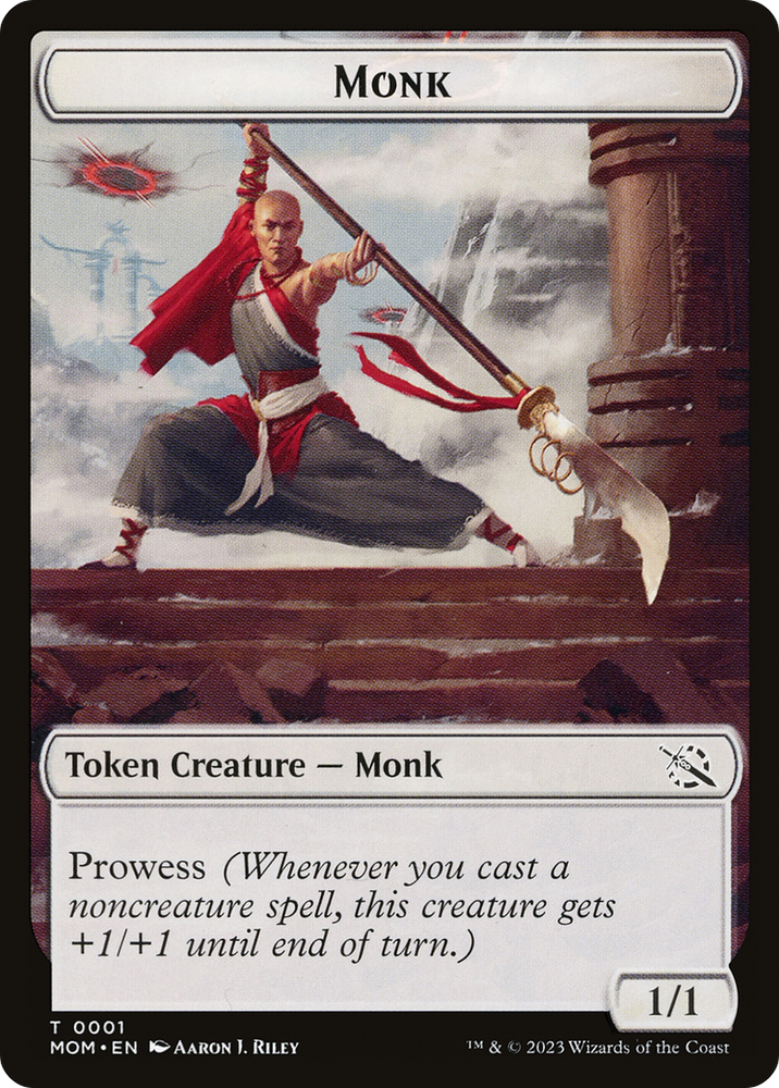 Monk // Spirit (13) Double-Sided Token [March of the Machine Tokens] Magic: The Gathering