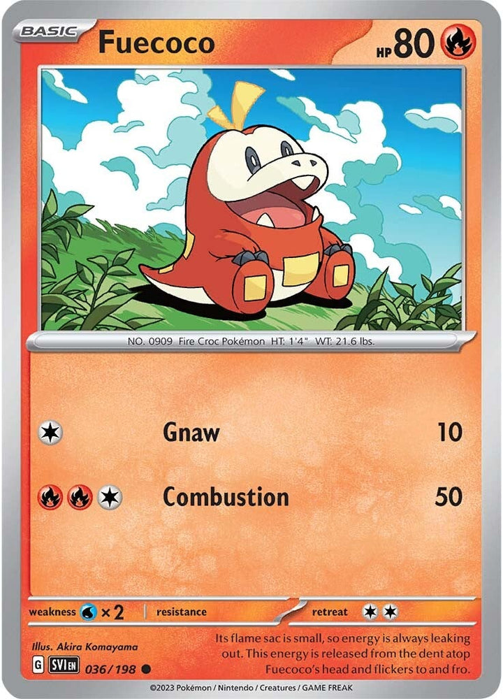 Fuecoco (036/198) [Scarlet & Violet: Base Set] Pokémon