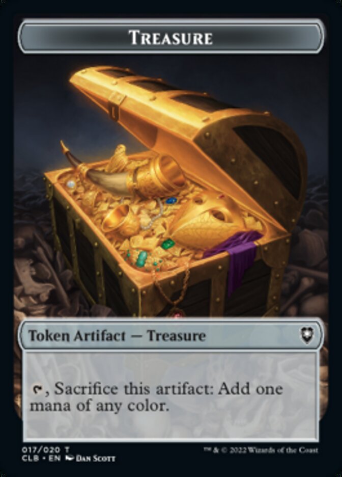 Treasure // Rabbit Double-Sided Token [Commander Legends: Battle for Baldur's Gate Tokens] Magic: The Gathering
