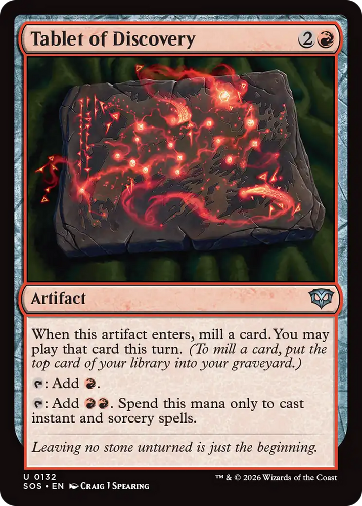 Tablet of Discovery [Secrets of Strixhaven] Magic: The Gathering