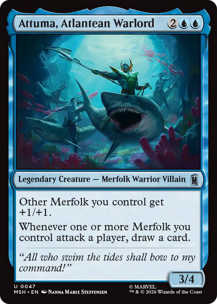 Attuma, Atlantean Warlord [Marvel Super Heroes] Magic: The Gathering