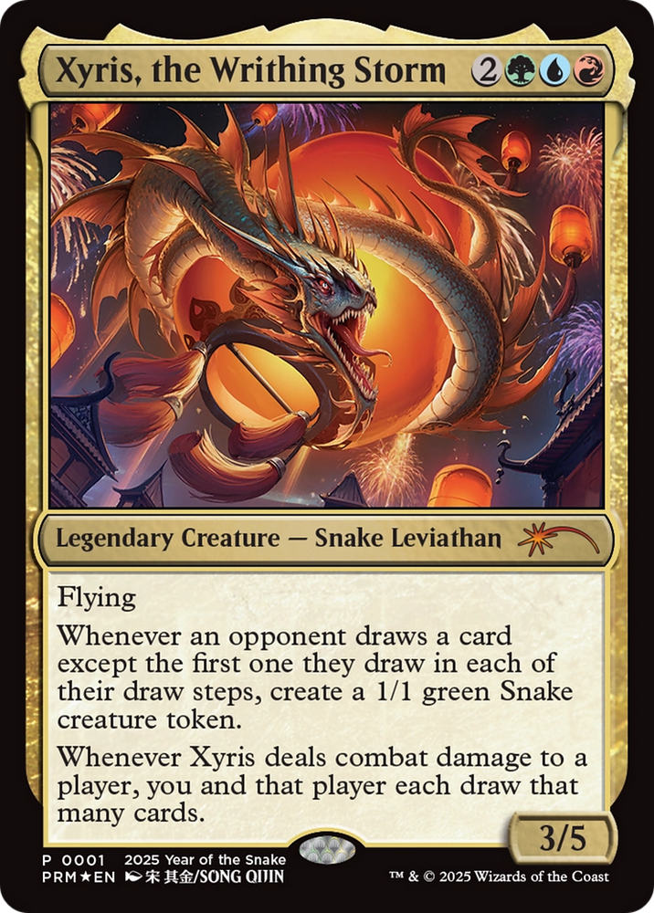 Xyris, the Writhing Storm (Year of the Snake 2025) [Standard Showdown Promos] Magic: The Gathering