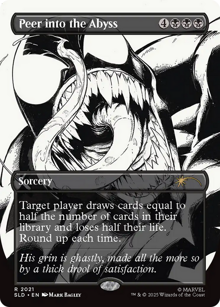 Peer into the Abyss (2021) (Rainbow Foil) [Secret Lair Drop Series] Magic: The Gathering